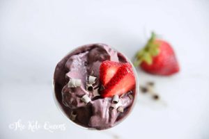 Low Carb Keto Chocolate Berry Truffle Smoothie Recipe