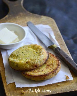 Instant Pot Keto English Muffin Low Carb Bread Recipe Sliced