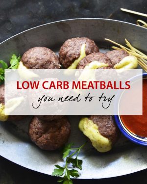 low carb meatballs featured image