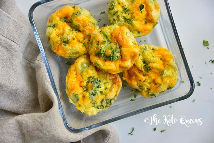 Low Carb Broccoli Cheddar Egg Muffins The Keto Queens
