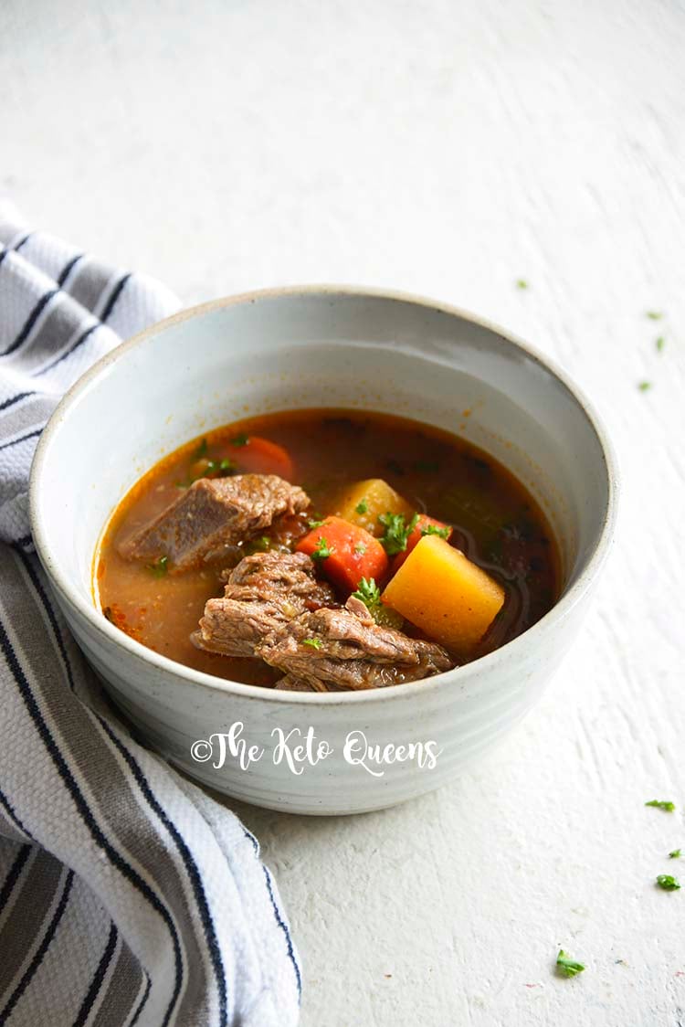 The Best Keto Beef Stew Crockpot Recipe The Keto Queens