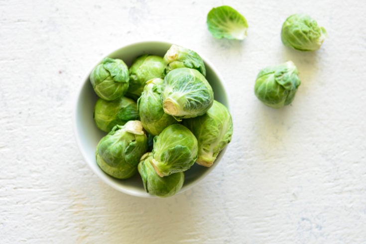 Keto Vegetable Food Lists image of brussel sprouts in a bowl