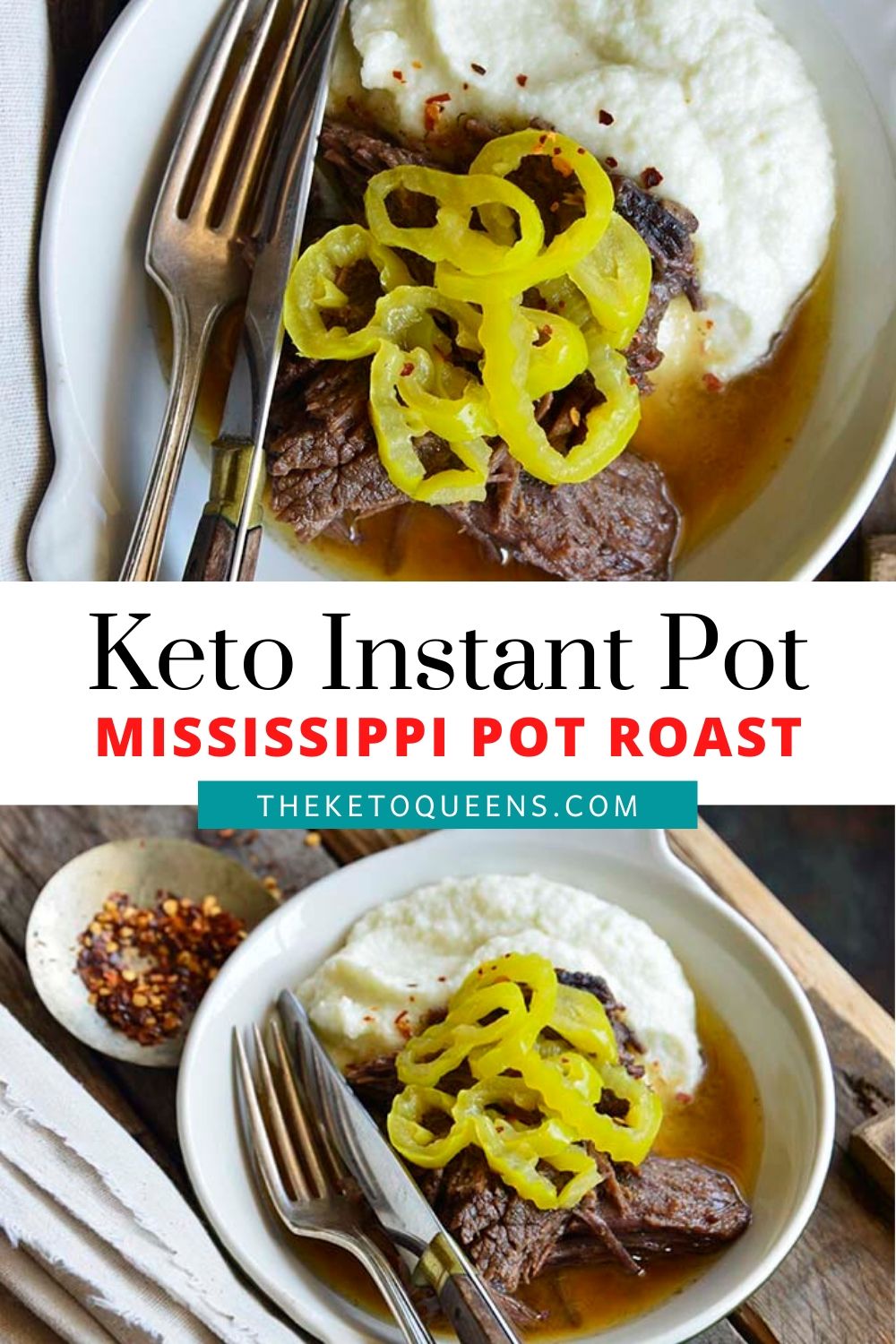 The BEST Mississippi Pot Roast Instant Pot & Crock Pot