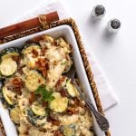 chicken cordon bleu casserole recipe featured image