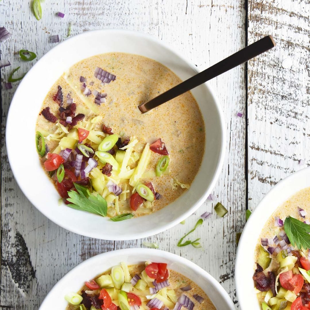 Keto Bacon Cheeseburger Soup The Keto Queens