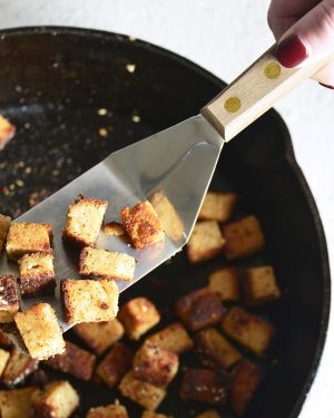 bacon croutons featured image
