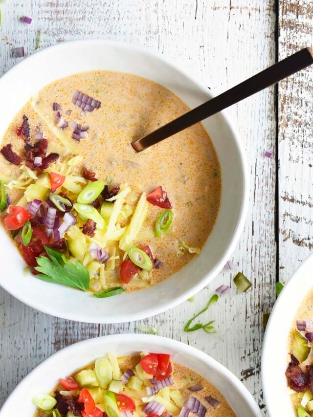 BEST Keto Bacon Cheeseburger Soup