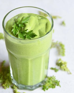 detox keto green smoothie featured image