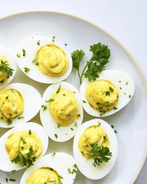 instant pot deviled eggs with relish featured image