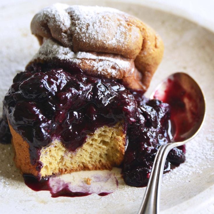 Low Carb Brioche Bread with Homemade Blueberry Sauce The Keto Queens