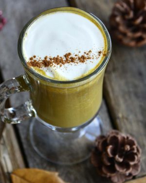 low carb sugar free pumpkin spice latte featured image