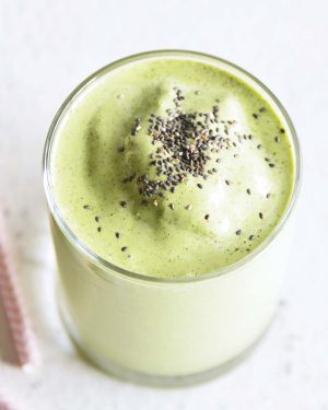 protein green smoothie featured image