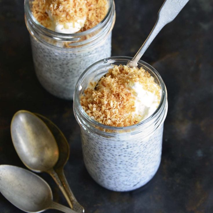 LowCarb Keto Toasted Coconut Chia Pudding Recipe