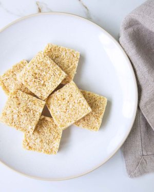toasted coconut vanilla fat bombs featured image