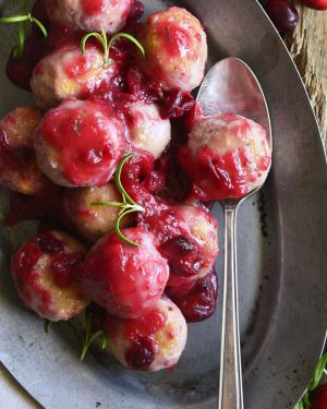 turkey sausage meatballs featured image