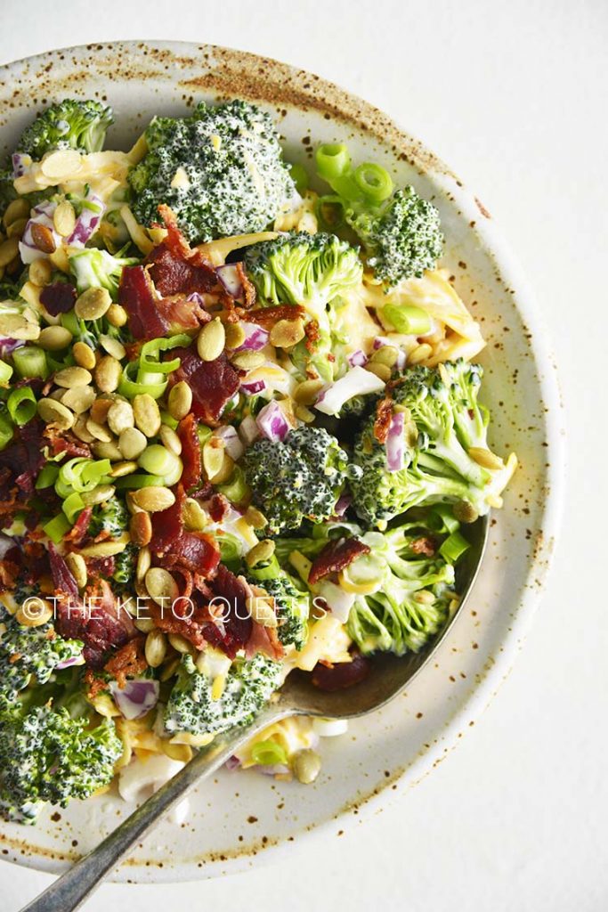 Easy Keto Broccoli Salad Recipe The Keto Queens